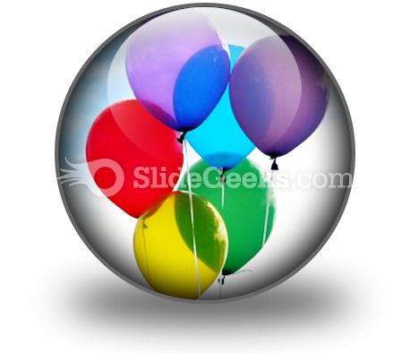 Balloons PowerPoint Icon