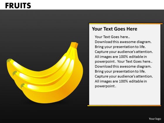 Bananas PowerPoint Templates Fruits Ppt Slides