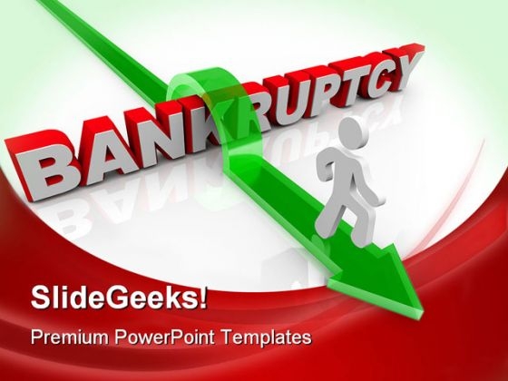Bankruptcy Business PowerPoint Backgrounds And Templates 1210