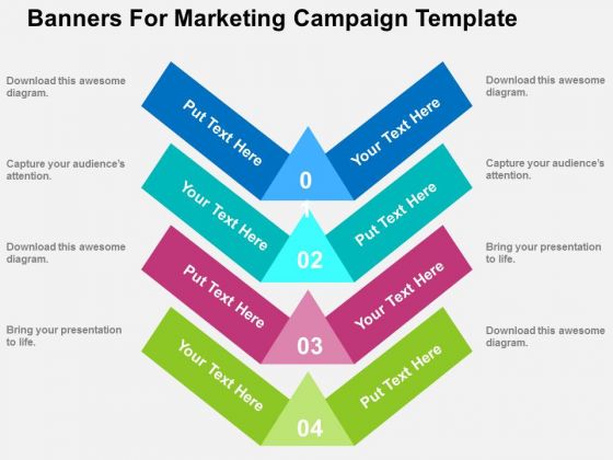 Banners For Marketing Campaign Template PowerPoint Template