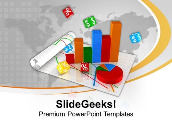 Bar And X Y Chart For Financial Growth PowerPoint Templates Ppt Backgrounds For Slides 0413