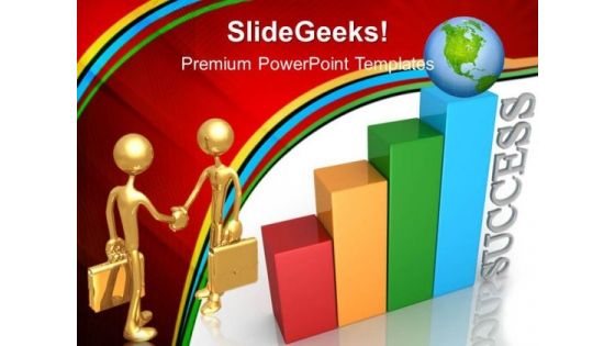 Bar Graph With Global Success PowerPoint Templates And PowerPoint Themes 0412