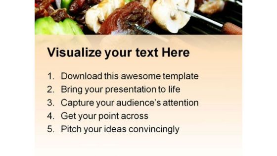 Barbeque Sticks Food PowerPoint Templates And PowerPoint Backgrounds 0211