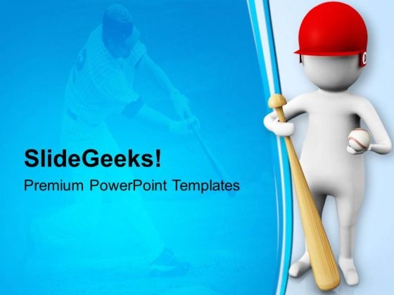 Baseball Is Intresting Game PowerPoint Templates Ppt Backgrounds For Slides 0813