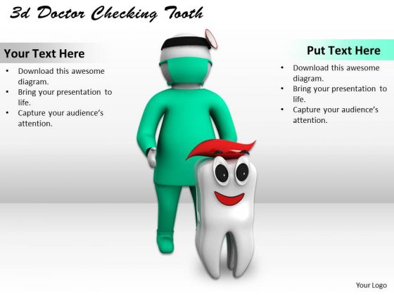 Basic Marketing Concepts 3d Doctor Checking Tooth Business