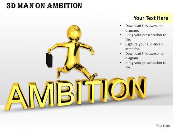 Basic Marketing Concepts 3d Man Ambition Character