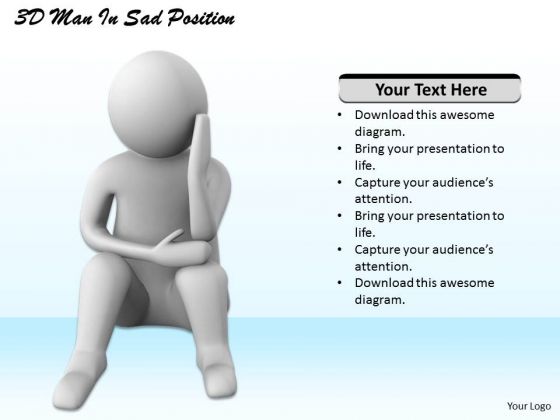 Basic Marketing Concepts 3d Man Sad Position Character