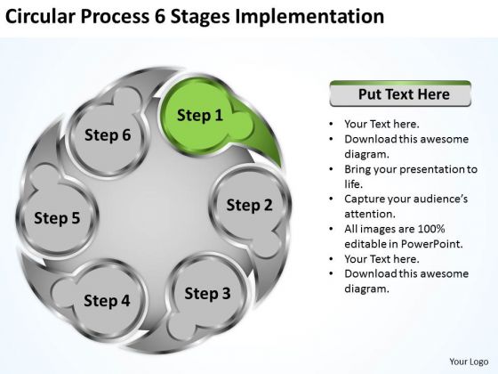 Basic Marketing Concepts Circluar Process 6 Stages Implementation Ppt Business Expansion Strategy