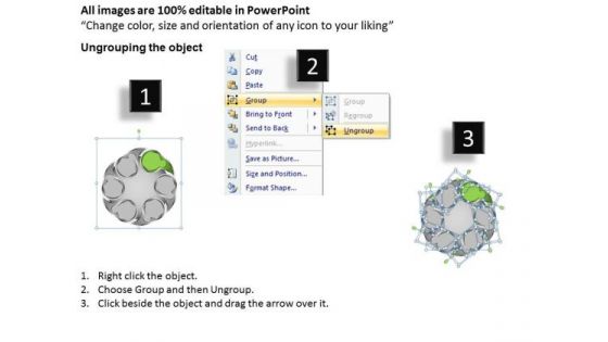 Basic Marketing Concepts Circluar Process 6 Stages Implementation Ppt Business Expansion Strategy