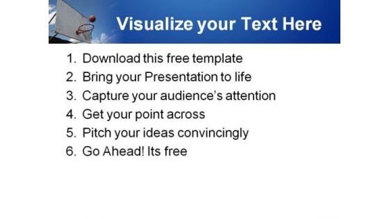 Basketball Game PowerPoint Template