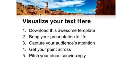 Bay Of Desert Theme PowerPoint Templates Ppt Backgrounds For Slides 0613