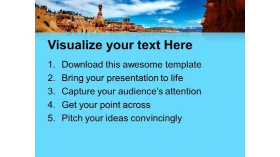 Bay Of Desert Theme PowerPoint Templates Ppt Backgrounds For Slides 0613