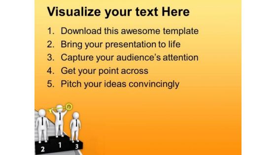 Be A Winner In Business PowerPoint Templates Ppt Backgrounds For Slides 0813