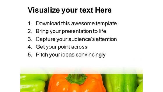 Be Different Vegetable Food PowerPoint Templates And PowerPoint Backgrounds 0411