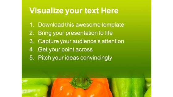 Be Different Vegetable Food PowerPoint Templates And PowerPoint Backgrounds 0411