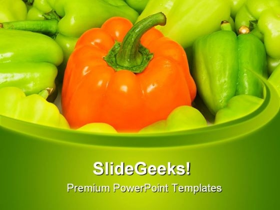 Be Different Vegetable Food PowerPoint Themes And PowerPoint Slides 0411