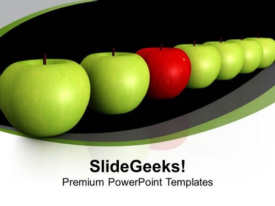 Be Diffrent From Others In Crowd PowerPoint Templates Ppt Backgrounds For Slides 0613