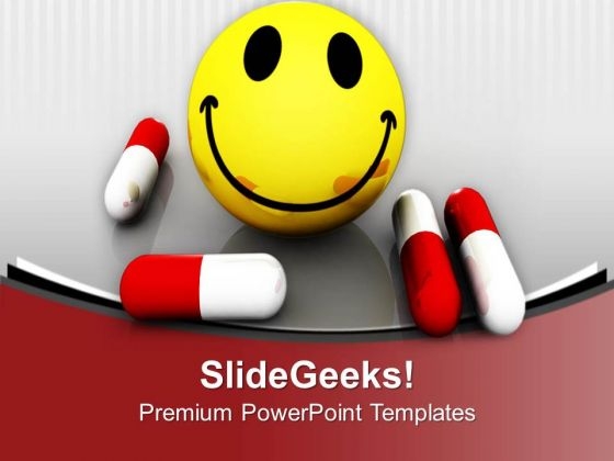Be Happy With Medicine Science PowerPoint Templates Ppt Backgrounds For Slides 0413