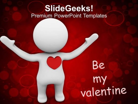 Be My Valentine Symbol Of Love PowerPoint Templates Ppt Backgrounds For Slides 0213
