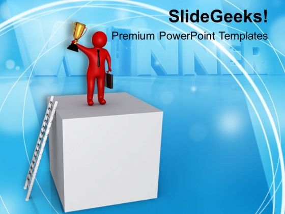 Be The First Win Business Race PowerPoint Templates Ppt Backgrounds For Slides 0713