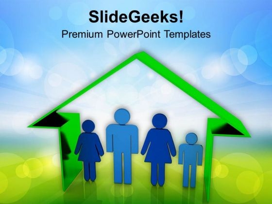 Be The Happy Family PowerPoint Templates Ppt Backgrounds For Slides 0613