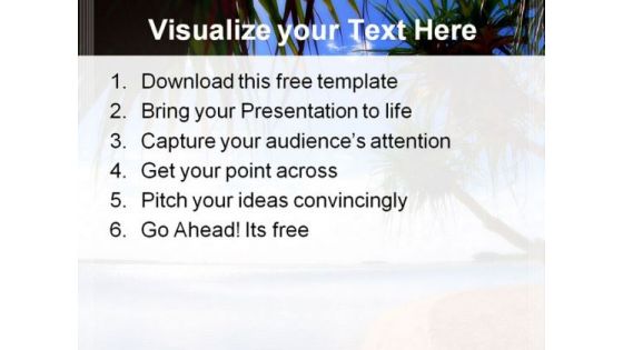 Beautiful Beach View PowerPoint Template