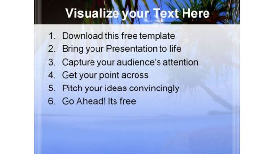 Beautiful Beach View PowerPoint Template