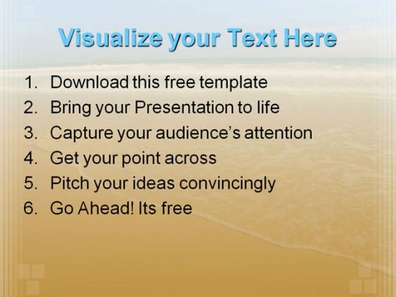 Beautiful Beach PowerPoint Template