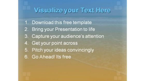 Beautiful Beach PowerPoint Template