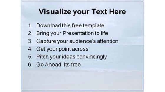 Natural Beach Beauty PowerPoint Template