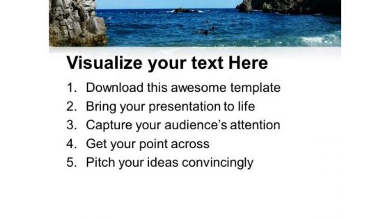 Beach Beauty PowerPoint Templates Ppt Backgrounds For Slides 0213