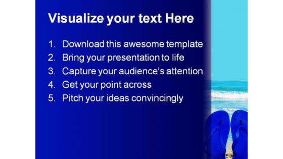 Beach Enjoy Nature PowerPoint Template 1110