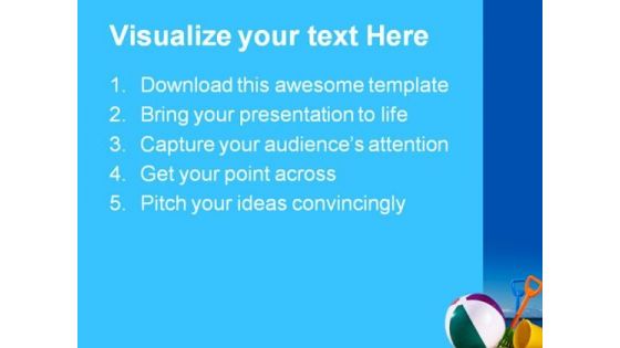 Beach Fun Family PowerPoint Themes And PowerPoint Slides 0411