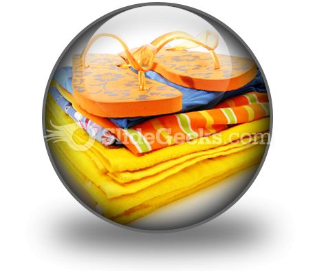 Beach Items PowerPoint Icon C