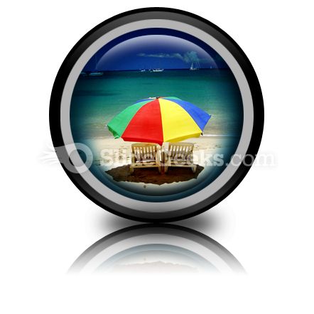 Beach Relax PowerPoint Icon Cc