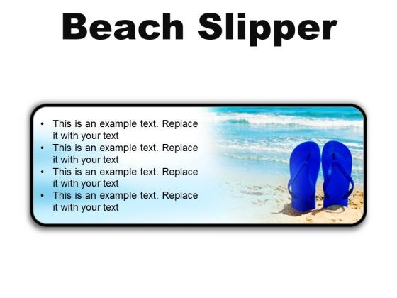 Beach Slipper Holidays PowerPoint Presentation Slides R