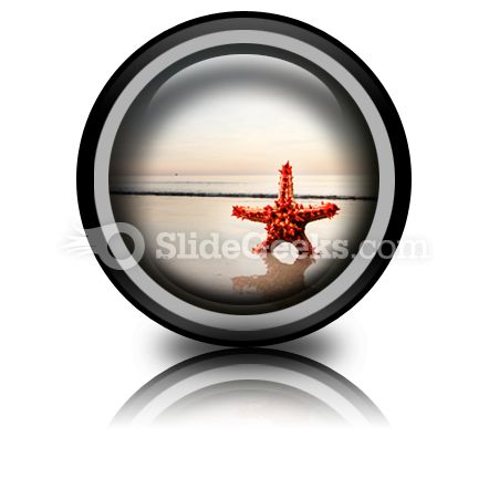 Beach Starfish PowerPoint Icon Cc