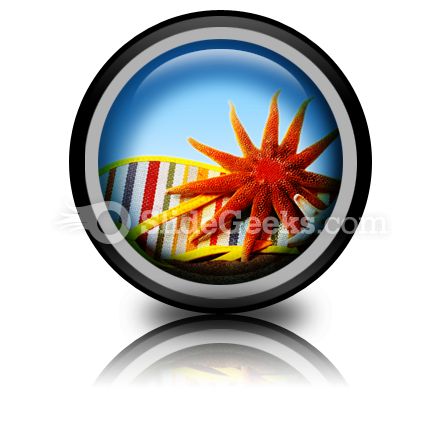 Beach Still Life PowerPoint Icon Cc