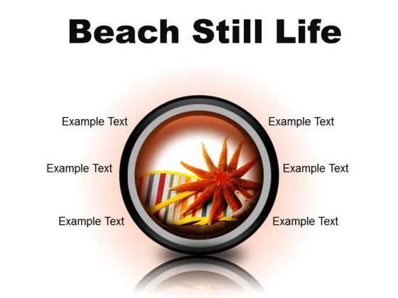 Beach Still Lifestyle PowerPoint Presentation Slides Cc