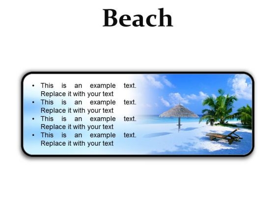 Beach Vacation PowerPoint Presentation Slides R