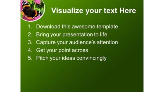 Beautiful Background With Butterfly PowerPoint Templates Ppt Backgrounds For Slides 0413