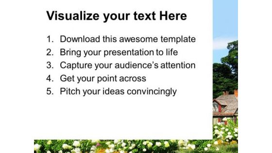Beautiful Garden Background PowerPoint Templates Ppt Backgrounds For Slides 0613