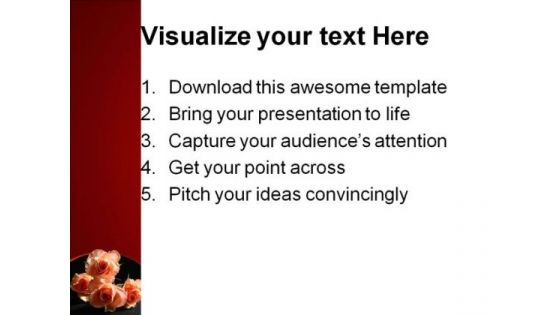Beautiful Roses Beauty PowerPoint Template 1110