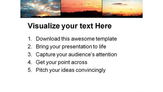 Beautiful Sunsets Nature PowerPoint Themes And PowerPoint Slides 0511