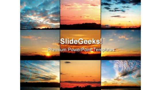 Beautiful Sunsets Nature PowerPoint Themes And PowerPoint Slides 0511
