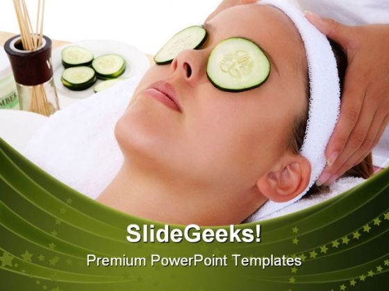 Beautiful Woman Spa Lifestyle PowerPoint Themes And PowerPoint Slides 0311