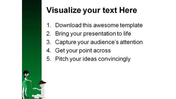 Beggar Begging Metaphor PowerPoint Backgrounds And Templates 0111