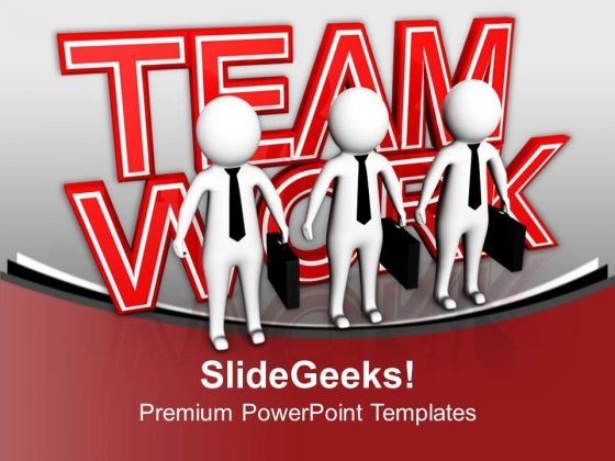 Believe In Teamwork To Get Success PowerPoint Templates Ppt Backgrounds For Slides 0613