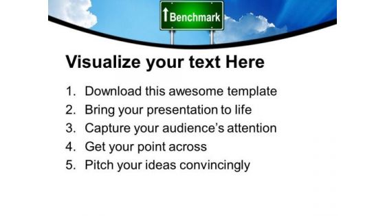 Benchmark Signs Metaphor PowerPoint Templates And PowerPoint Themes 0612