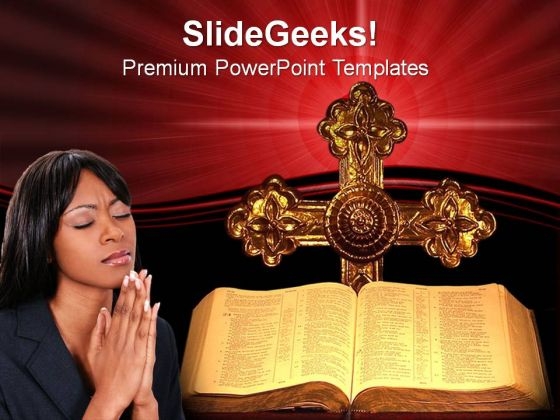 Bible And Cross Church PowerPoint Templates And PowerPoint Themes 0812